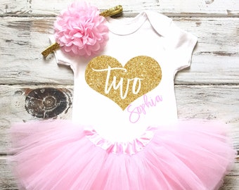 two year birthday outfit girl