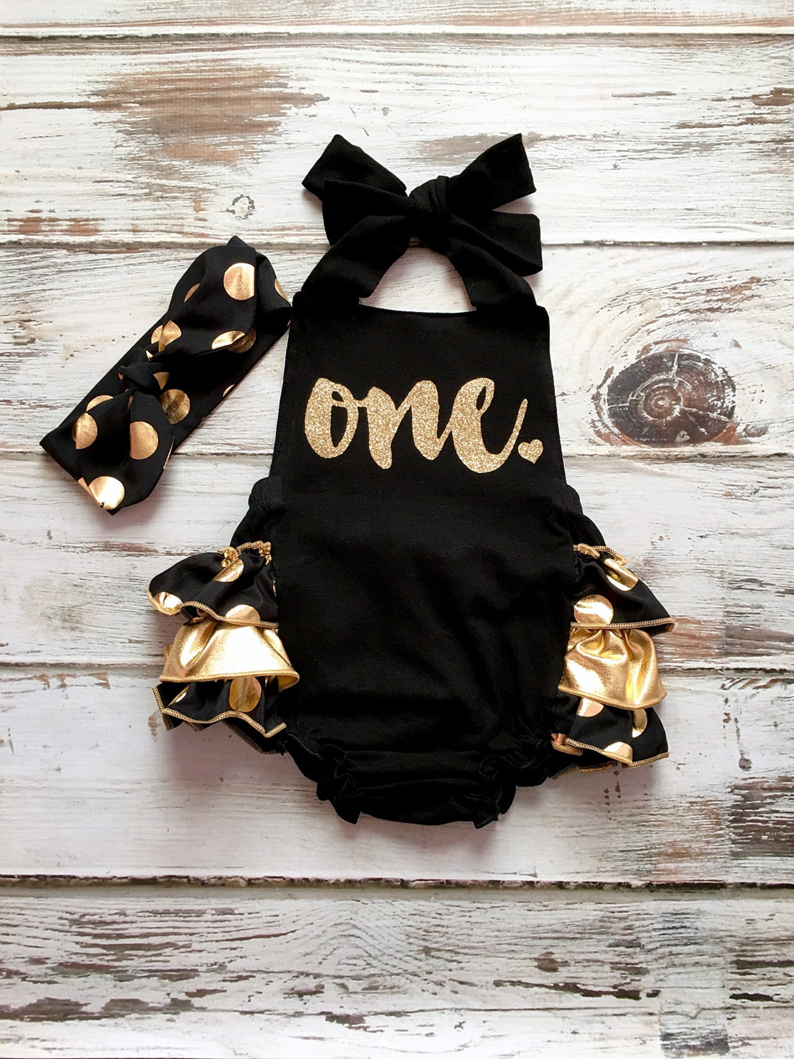 1st Birthday Romper 1st Birthday Girl Outfit 1st Birthday Etsy