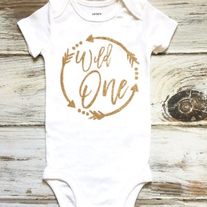 Wild One Birthday Girl Peach and Gold Wild One Birthday Outfit Wild One Shirt Boho Birthday Girl 1st Birthday Girl Outfit Peach Tutu image 2