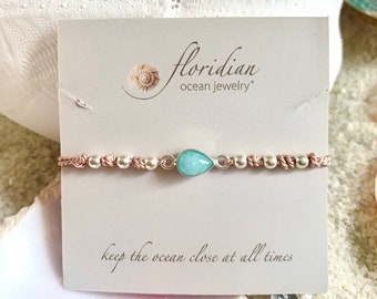 Newborn Larimar Ocean Bracelet