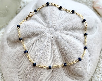 Dainty Lapis Lazuli Bracelet