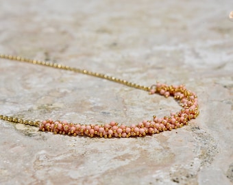 Coral Necklace/ Earrings 14k
