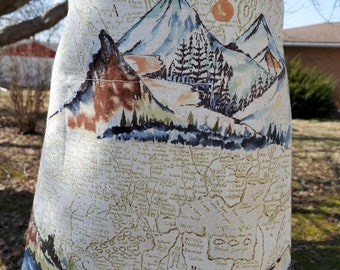Clothespin bag with mountains