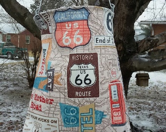 clothespin bag with Route 66
