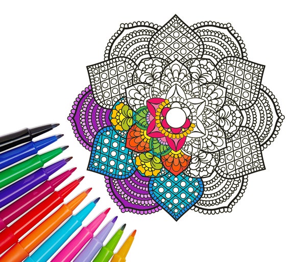 Download Therapeutic Mandala Coloring Pages Pdf