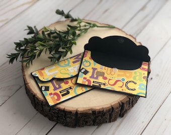 De volta às aulas, agradecimento ao professor, envelope para vale-presente, porta-cartão-presente, presentes, presentes