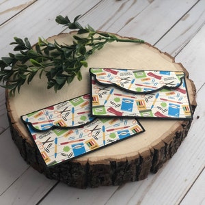 Zurück zur Schule, Lehrer Wertschätzung, Geschenk-Karte Umschlag, Geschenk-Kartenhalter, Geschenke, Geschenke