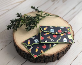 Torna a scuola, Apprezzamento insegnante, Busta gift card, Portacarte regalo, regali, regali