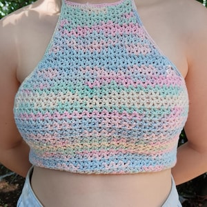 Halter top with OPEN back