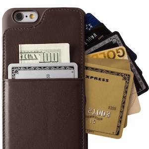Funda tipo billetera para iPhone 6/6s, Vaultskin® Eton Funda tipo billetera para iPhone 6/6s (4.7) - Tiene capacidad para 8 tarjetas / Cuero genuino de primera calidad