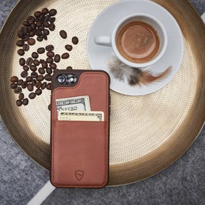 Vaultskin® ETON ARMOUR iPhone 6/6s Case Wallet - Peut contenir jusqu'à 9 cartes / cuir véritable haut de gamme