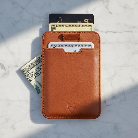 Slim Leather Card Sleeve, Ultra-thin Rfid-blocking Card Holder - Chelsea  (cognac) - Etsy Australia