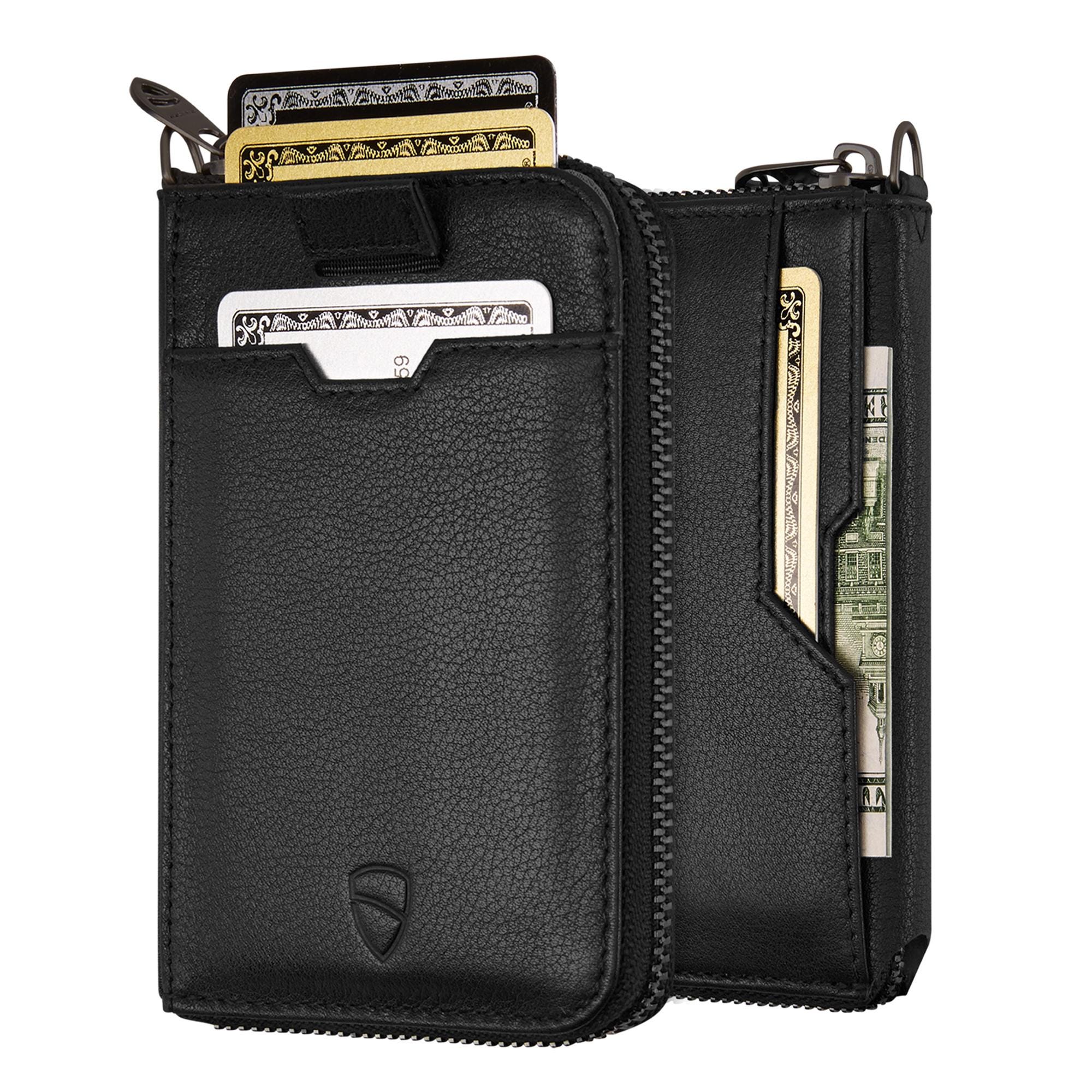 ●vunque● Perfec Slim Zipper Card Wallet Perfect Slim Zippe Perfec Slim Zipper Card Wallet Black – vunque