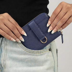 Vaultskin BELGRAVIA Minimalistische Brieftasche mit Reißverschluss und RFID Schutz für Frauen