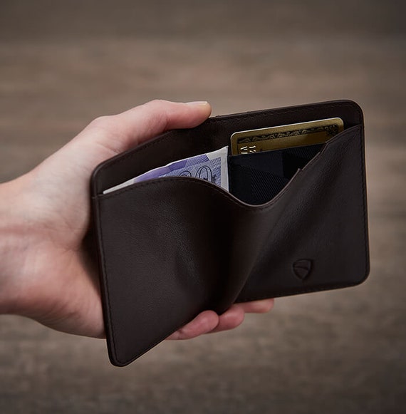 Slim RFID Blocking Credit Card Holder, Holds up to 8 Card & Bank Notes Slot
