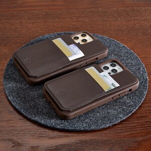 iPhone 12 Pro Max Vaultskin ETON ARMOUR Handyhülle und Geldbeutel. Schutzhülle aus echtem Leder