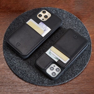 iPhone 12 Pro Max Vaultskin ETON ARMOUR Handyhülle und Geldbeutel. Schutzhülle aus echtem Leder