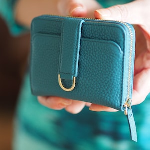 Vaultskin BELGRAVIA Minimalistische Brieftasche mit Reißverschluss und RFID Schutz für Frauen