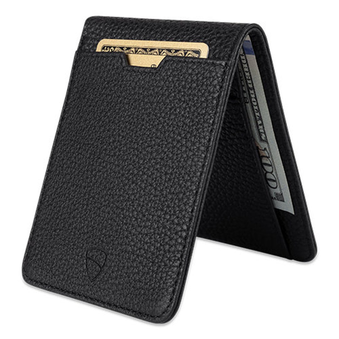 Slim Minimalist Bifold Wallet. Credit Card Holder With RFID - Etsy