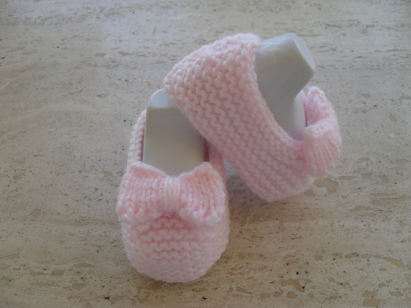 instant download knitting pattern ballet slipper, baby shoes quick and easy makes three sizes