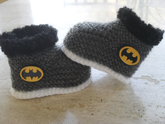 batman baby booties
