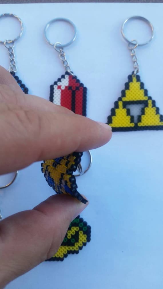 Legend of Zelda Ocarina of Time Perler Keychain Set - Etsy