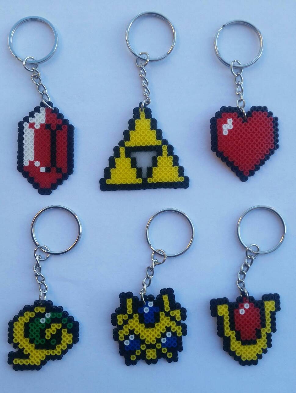 Legend of Zelda Ocarina of Time Perler Keychain Set - Etsy