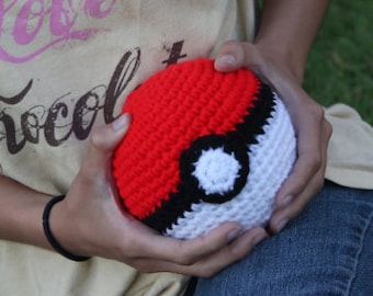 Life Size Pokeball / Great Ball / Premier Ball - Cosplay Prop - Crocheted Pokemon Plush - Pokemon Go