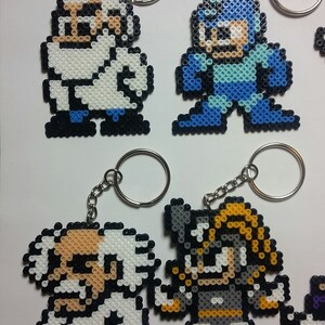 Mega Man Family Perler Art Set / Pixel Art Keychains image 2