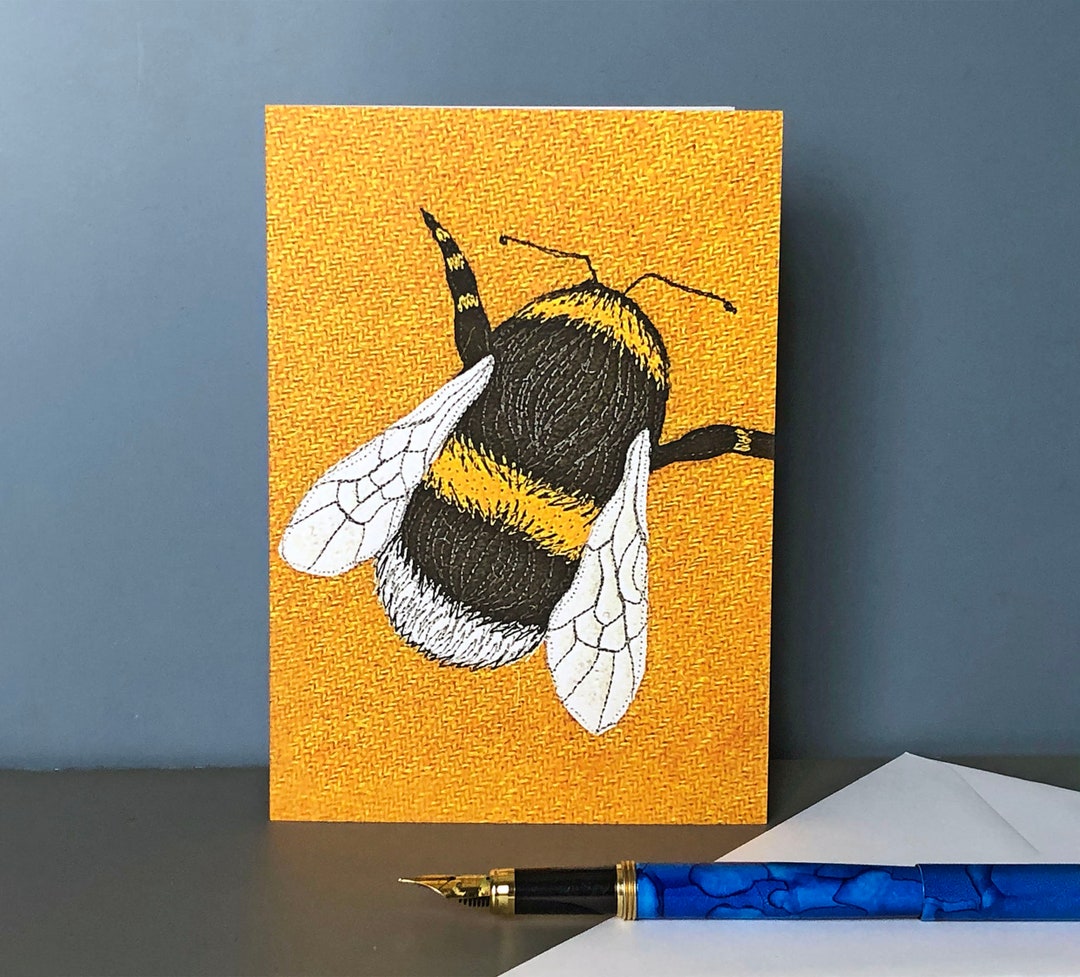 Bee Greetings Card Etsy