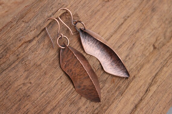 Africa Collection kiss Fold Formed Copper Earrings Anti allergy