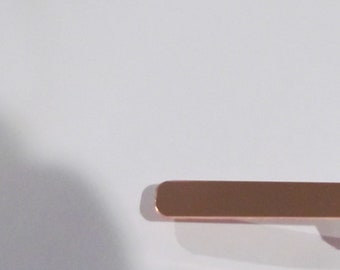 3/8 x 6 • ROUNDED •18G Copper Bracelet Cuff Blank •laser blanks• hand stamping blanks •copper blanks•