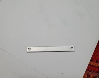 Bracelet Blanks with holes• 18G Blanks• 1/4 x 2•  Stamping blanks• ID tag blanks• leather blanks for bracelets