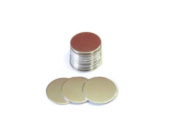 3/4 blanks •20G 1100 Aluminum Blanks• PREMIUM TUMBLED Stamping blanks• Metal blanks •Hand Stamping Supplies• Jewelry Blanks