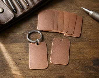 1 1/4  x 2 1/2  Copper blanks•• 20G Copper ROUNDED Corners• Hand stamping Blanks• Jewelry blanks• Id Blanks• keychain blanks