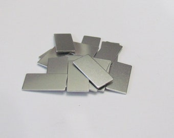 1/2 x 1•• 18G Aluminum Blanks• Tumbled blanks • PREMIUM•  Easy to Stamp on • Hand Stamping blanks •earring blanks