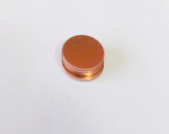 5/8  COPPER • 18 Gauge •Tumbled blanks •Circle blanks •Hand stamping  metal blanks• enameling copper blanks • laser engraving blanks