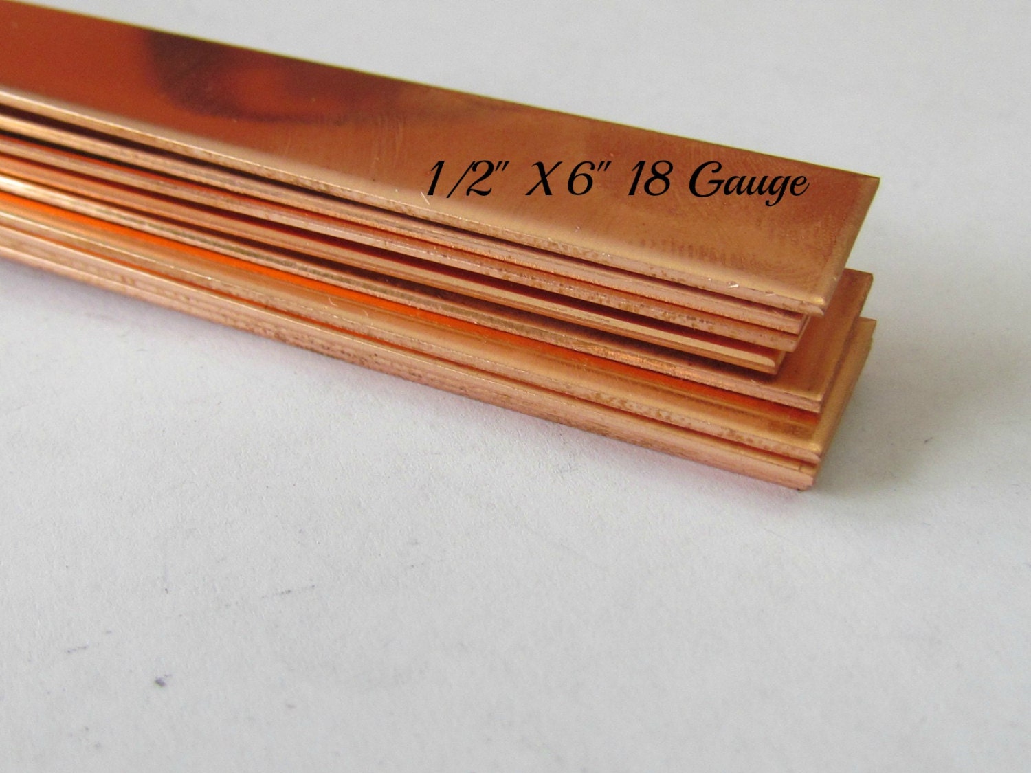 1/2 x 6 Copper Bracelet Blanks 18 G Cuff Bracelet Etsy