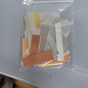 Practice Blanks • handstamping blanks • metal blanks • copper • aluminum • brass • ready to ship
