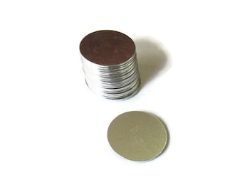 1 Inch• 20G 1100 Aluminum Blanks• PREMIUM Stamping blanks• Tumbled blanks• Hand Stamping Supplies• Jewelry Blanks
