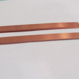 1/2 x6 • 20G Rounded Copper Bracelet Cuff Blank• Easy to hand stamp on• copper strips •copper blanks •jewelry blanks