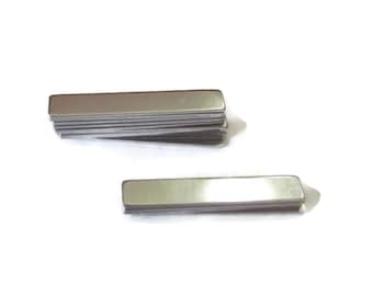 Bar Blanks •• 1/4 x 1 1/2 •18G Stamping blanks •Tumbled blanks• PREMIUM• necklace bar blanks• vertical bar blanks