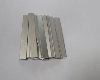 1/4 x 2 1/4 •18G• TUMBLED •Matte finish •hand stamp • engrave ring Blanks •Jewelry Blanks• Rectangle Blanks