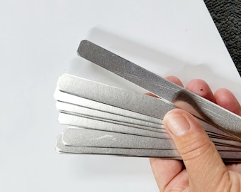 1/2 x 6 • 14Gg • Aluminum bracelet blanks • hand stamping blanks • bracelet cuff blanks • bracelet components
