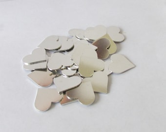 3/4 Hearts blanks •18 gauge Aluminum blanks• PREMIUM Tumbled Blanks •Hand stamping blanks •pendant blanks