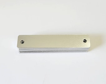 1/2 x 2 • Premium 18 Gauge • Tumbled • bracelet blanks• rectangle blanks•  blanks with holes • Stamping Supplies
