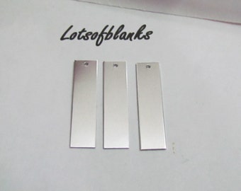 3/8 x 1 1/2 • Earring Blanks• 20 Gauge• 1100 Aluminum• jewelry blanks• rectangle blanks•  blanks with hole• Stamping Supplies