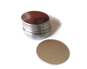 1 1/4 Round Aluminum Blanks • 18 Gauge Blanks • PREMIUM Stamping blanks• TUMBLED • Pocket hug blanks • Hand Stamping Supplies