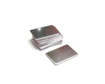 1/2 x 3/4•• 20g Aluminum Blanks• Tumbled blanks •PREMIUM •Easy to Stamp on• Hand Stamping blanks• necklace blanks