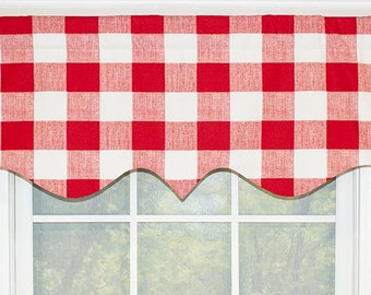 Buffalo check regal valances